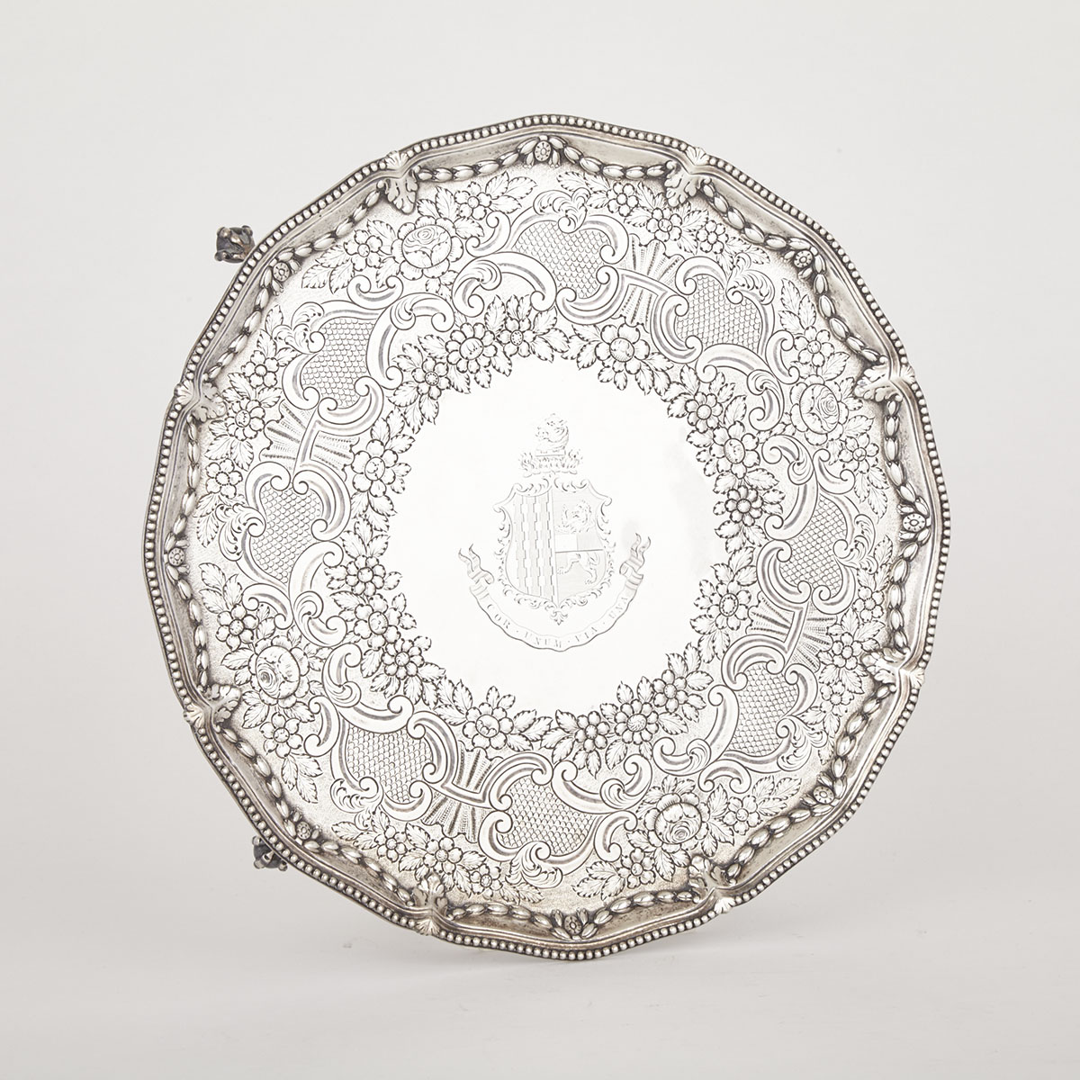 George III Silver Circular Salver, John Carter, London, 1774