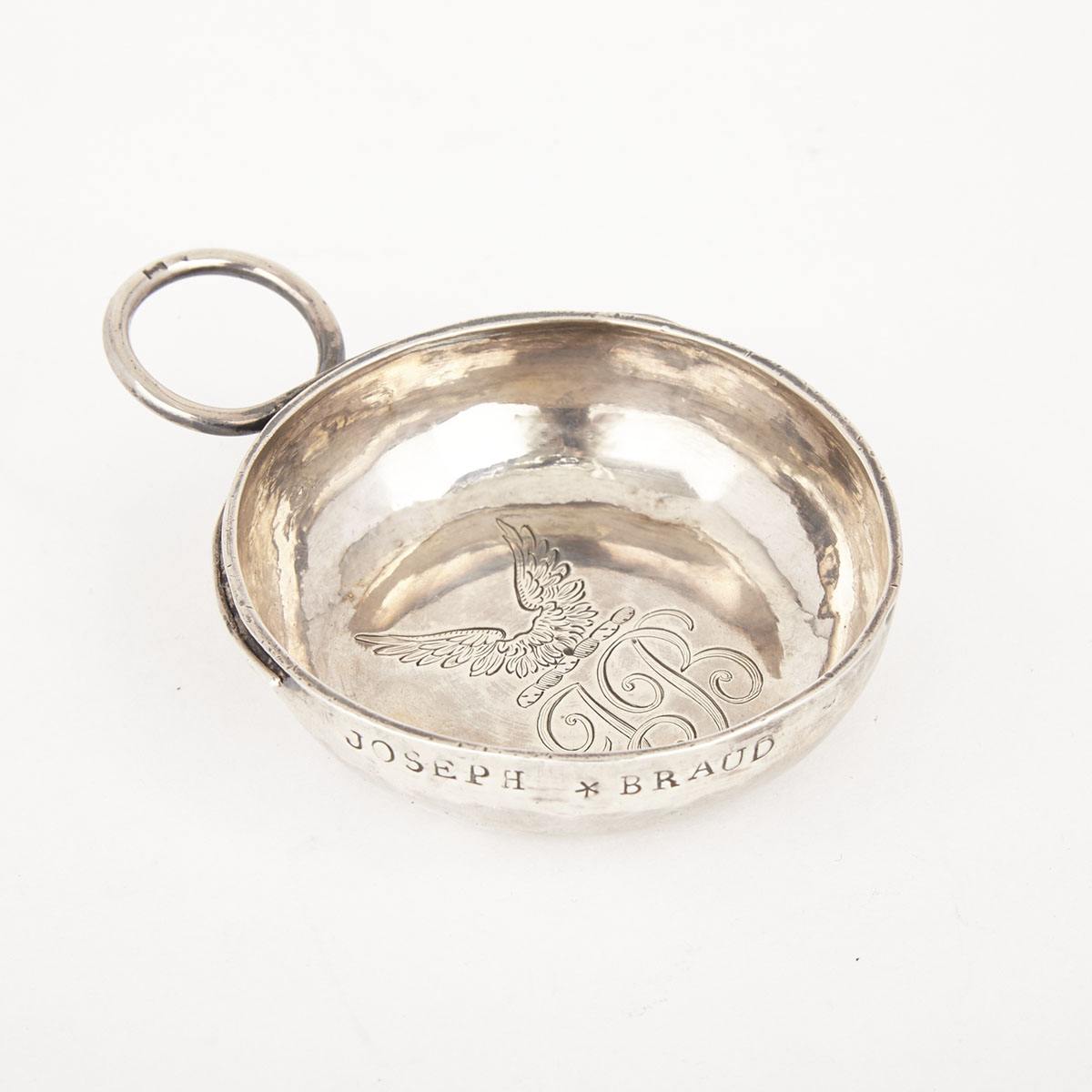 French Silver Wine Taster, Charles Caffin, Thouars, c.1777-1781