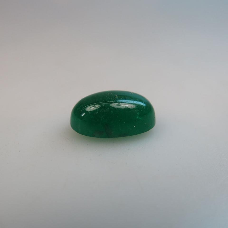Unmounted Oval Emerald Cabochon