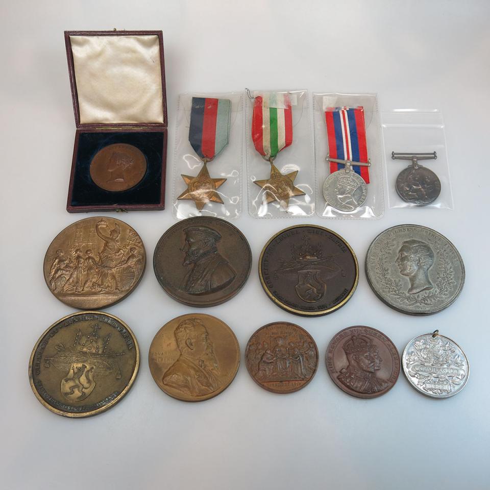 Quantity Of British And Foreign Medals And Medallions