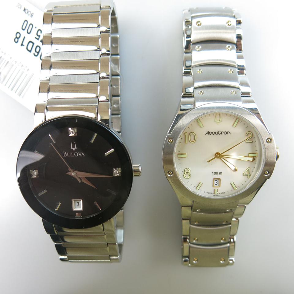 Bulova And Bulova Accutron Wristwatches With Date