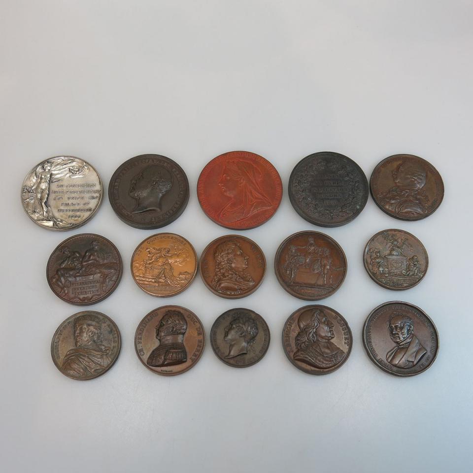 Quantity Of Various Silver, Bronze And Metal Medallions