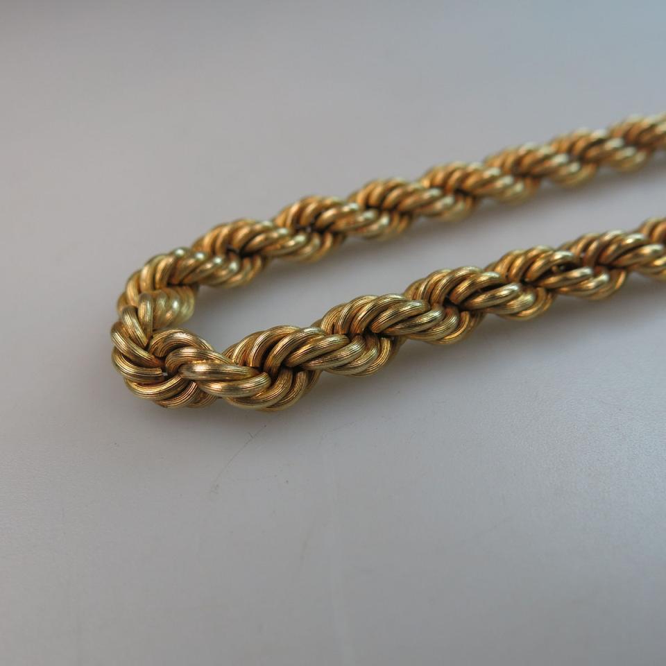 15k Yellow Gold Rope Chain