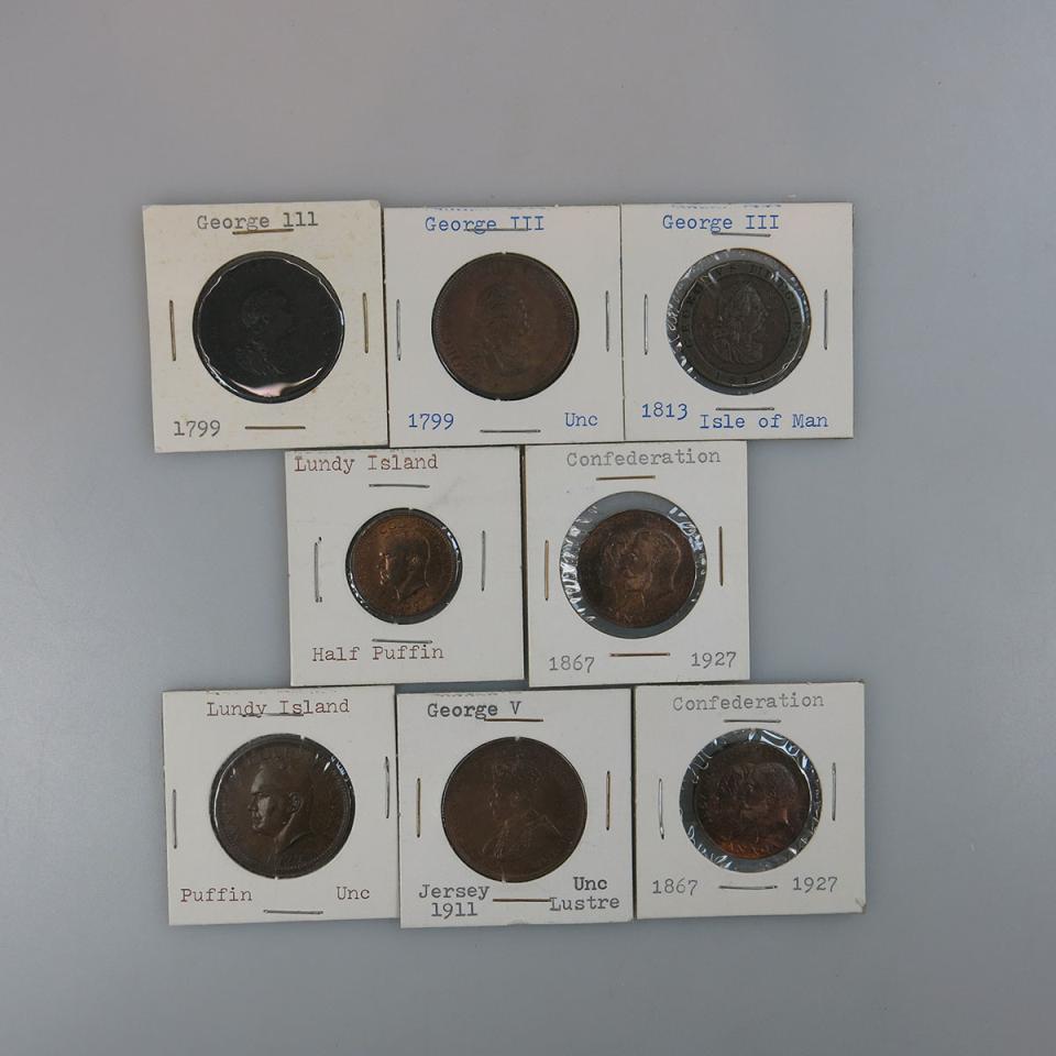 Eight Various Commonwealth Coins