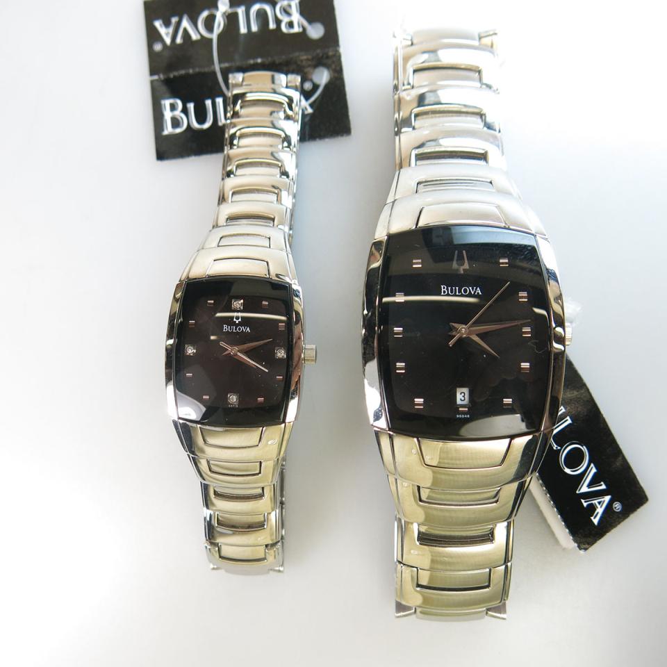 Matching Men’s And Lady’s Bulova Wristwatches