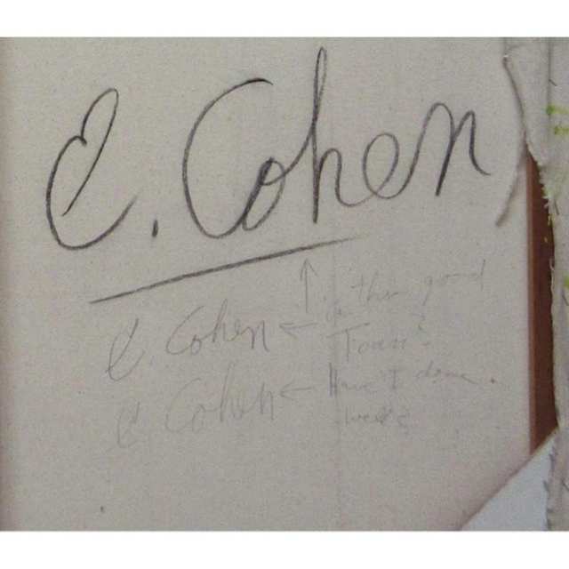 E** COHEN (CANADIAN, 20TH CENTURY)