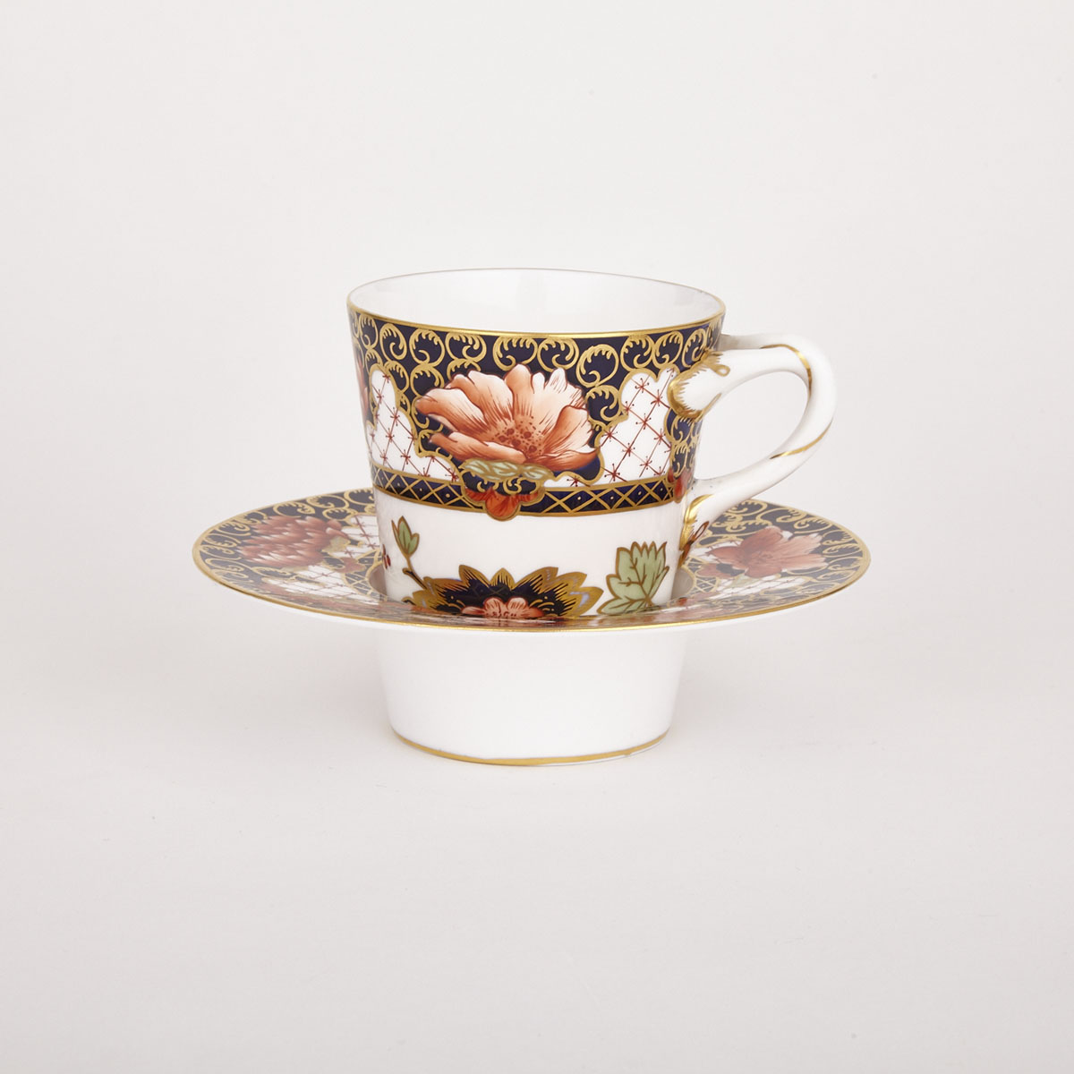 Royal Crown Derby Trembleuse Cup and Saucer, 1966