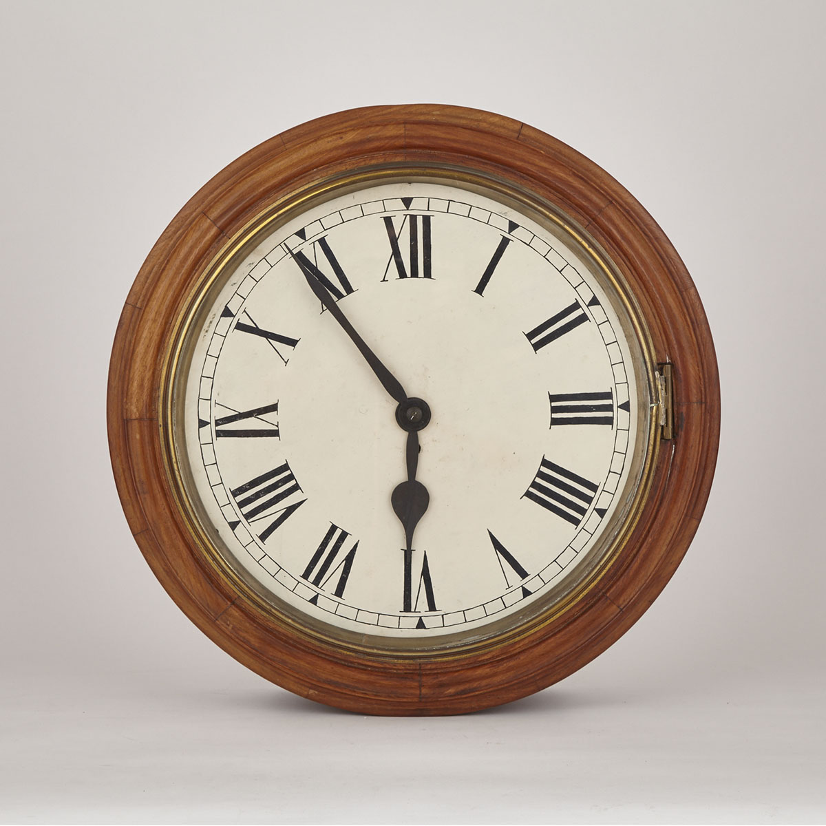 English Walnut Dial Clock, 19th century