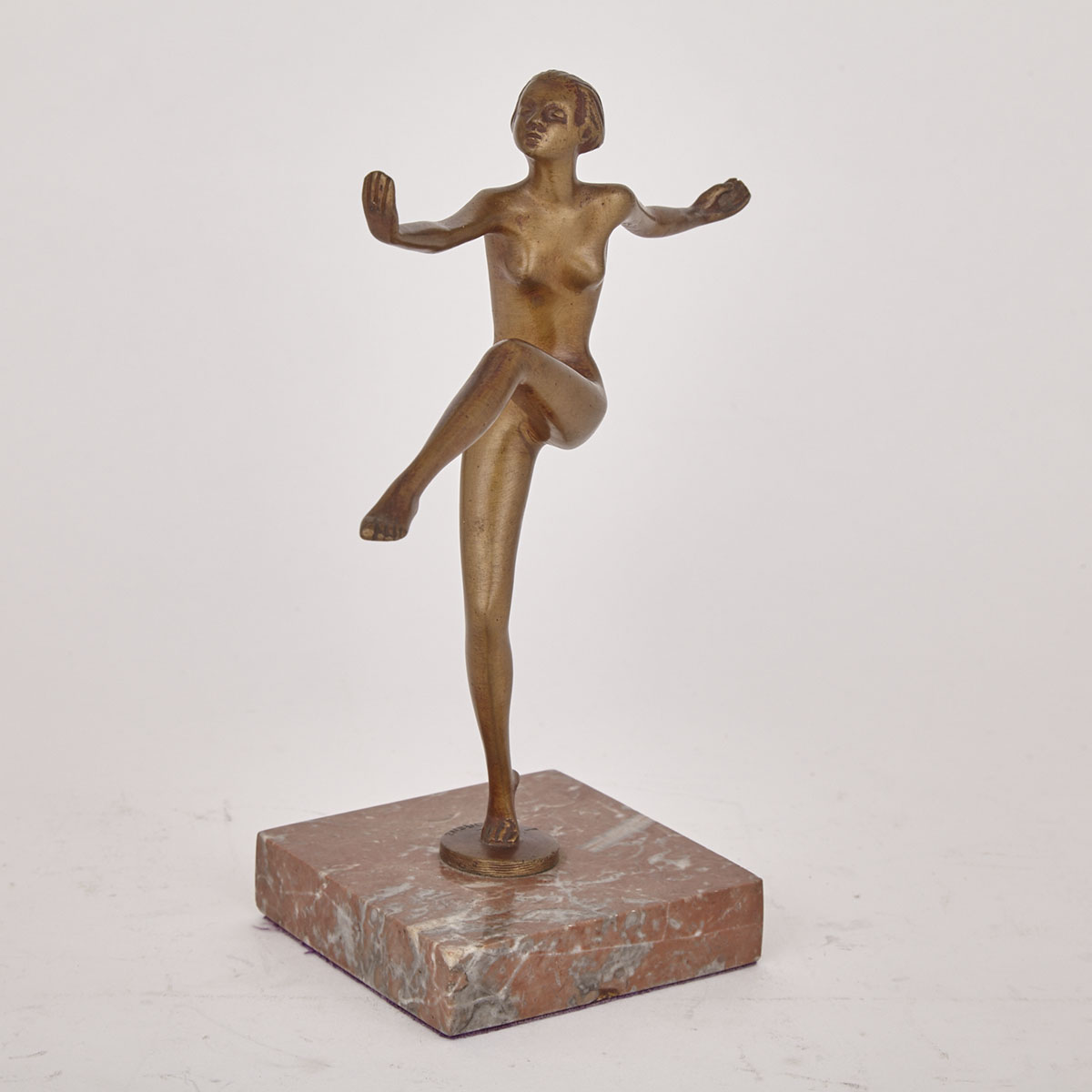 Joseph Lorenze (Austrian, 1892-1950) Patinated Bronze Figure of a Dancer, c.1925