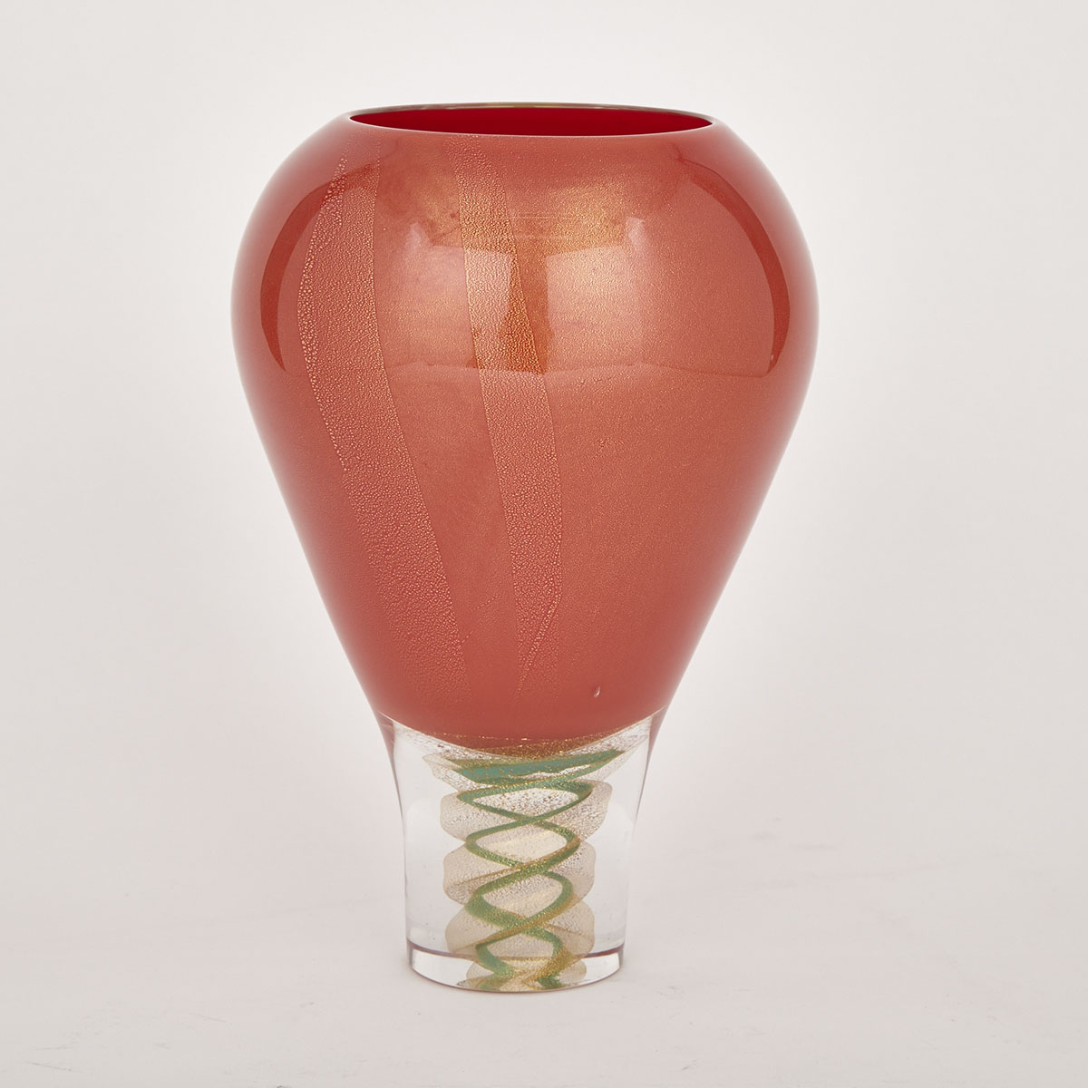 Murano Glass Vase, late 20th century