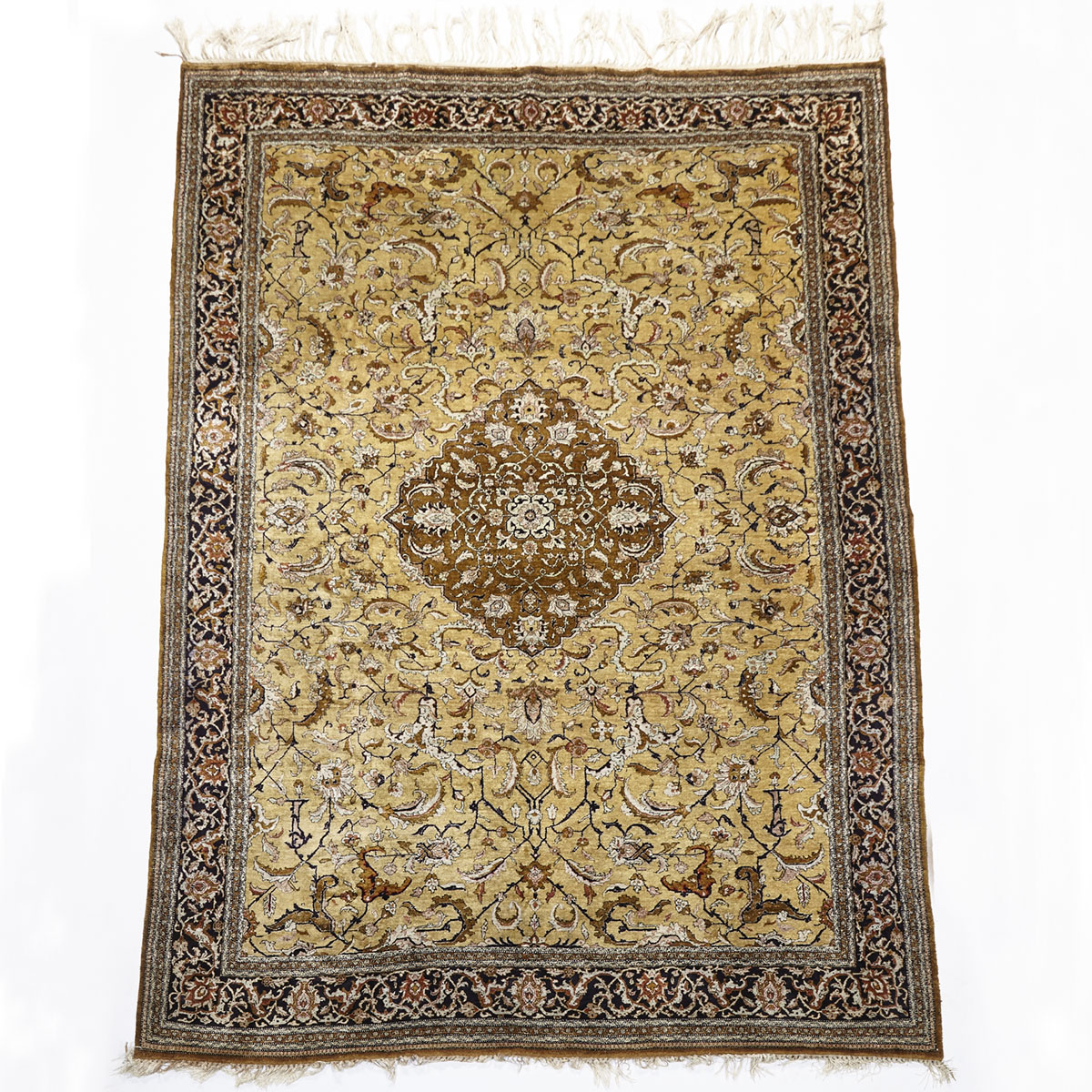 Silk Qum Carpet, mid. 20th century