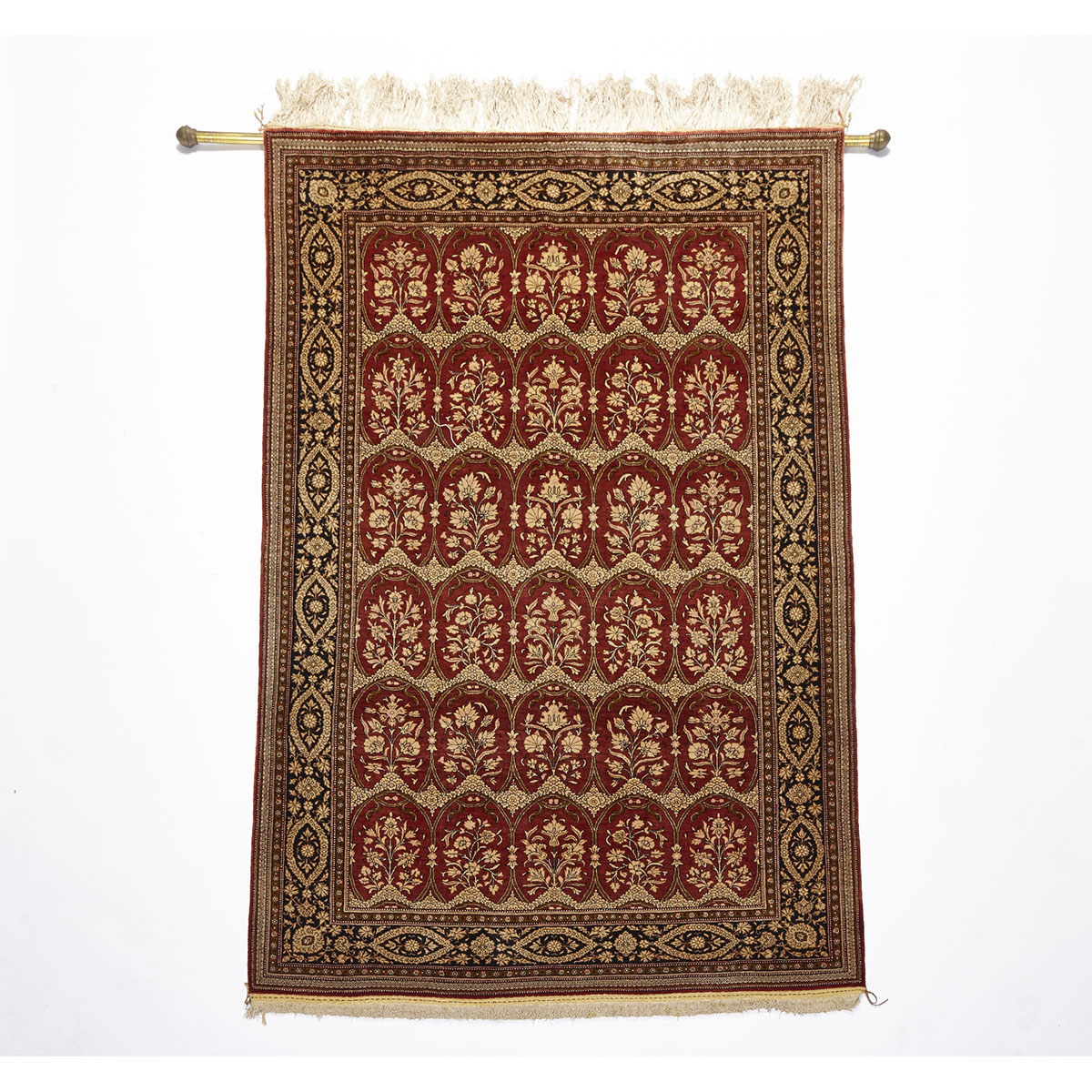 Fine Silk Tabriz Rug, mid. 20th century