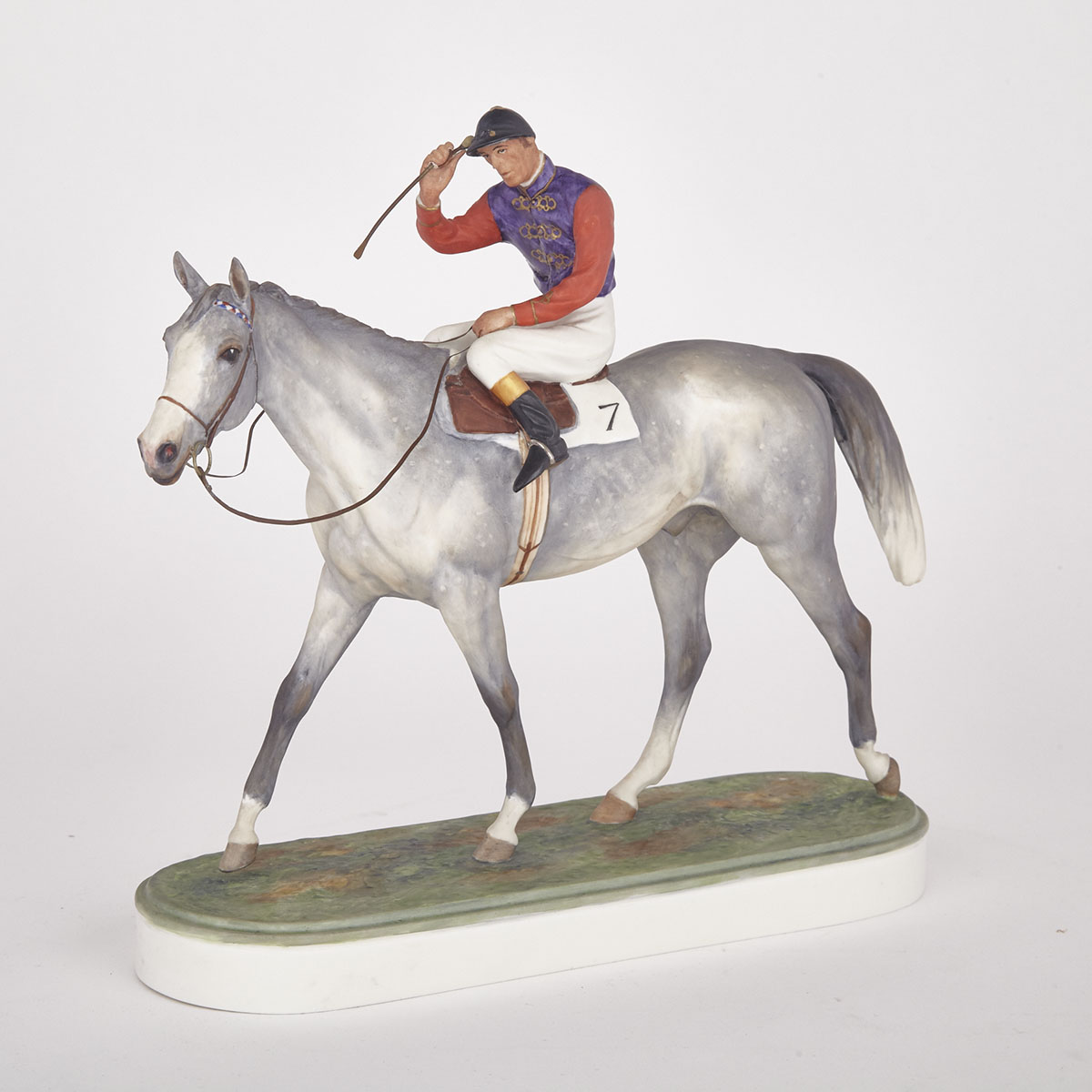 Royal Worcester Equestrian Figure ‘The Winner’, Doris Lindner, 20th century 