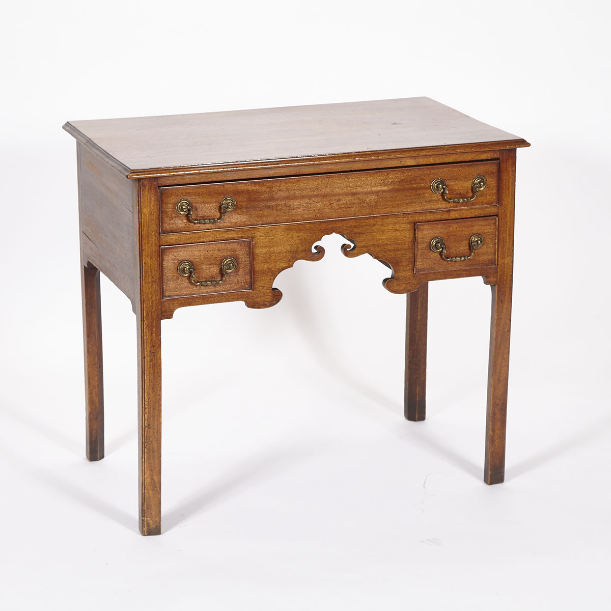 Country Chippendale Style Mahogany Lowboy