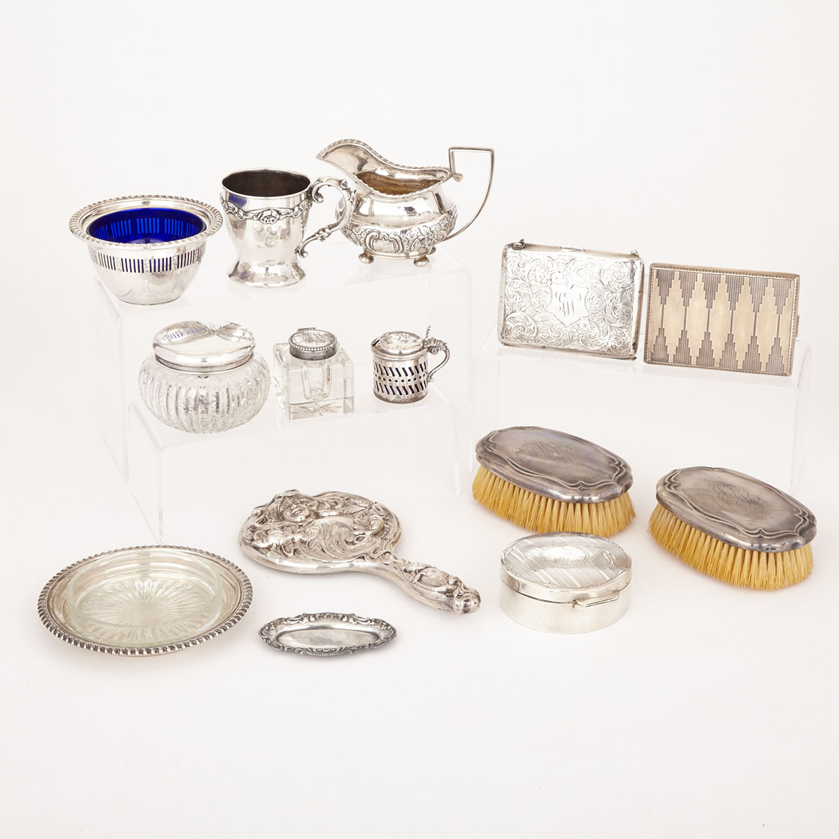 Grouped Lot of English and North American Silver, 20th century