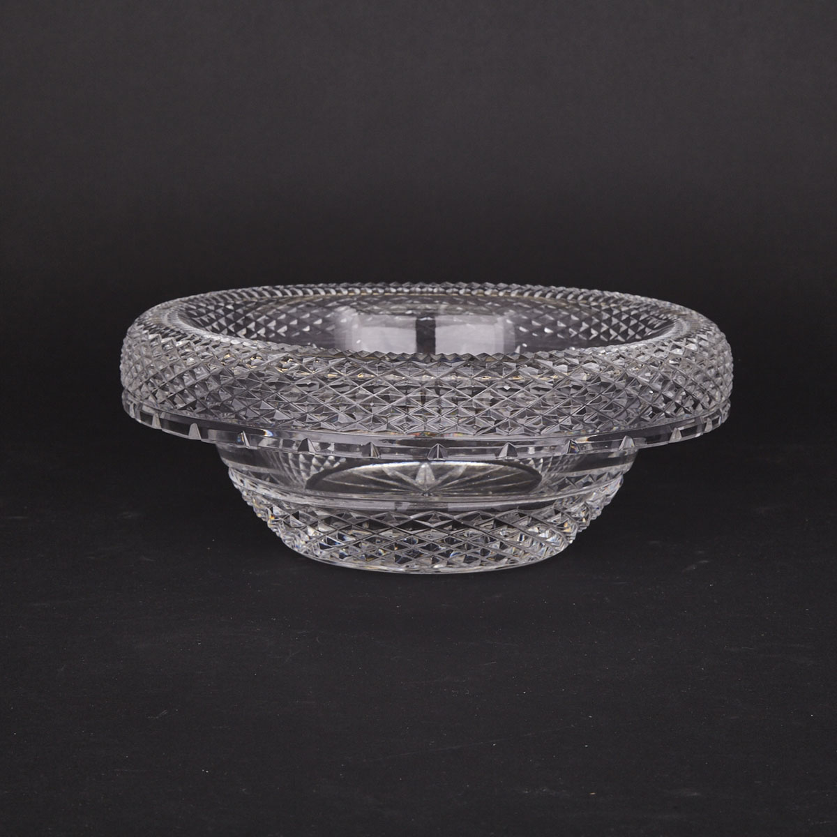 Anglo-Irish Cut Glass Bowl, 19th/20th century