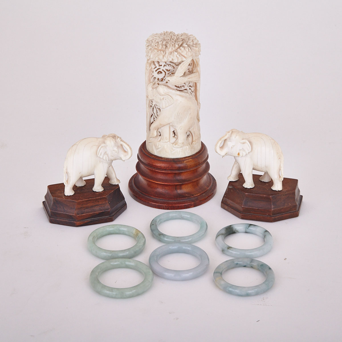 Three Ivory Carvings, Circa 1940’s