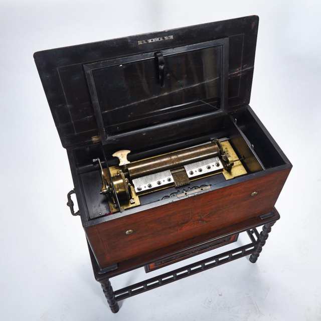 Large Swiss for the Asian Market Combination Organ Music Box on Stand, c.1890