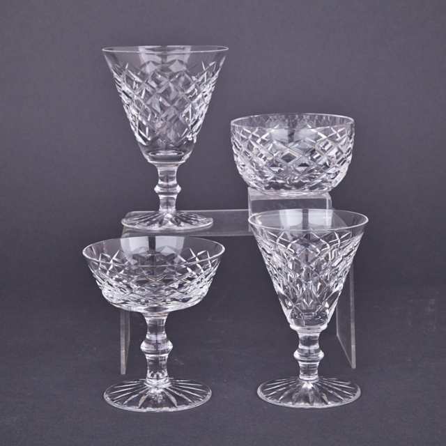 Waterford ‘Adare’ Cut Glass Stemware, 20th century