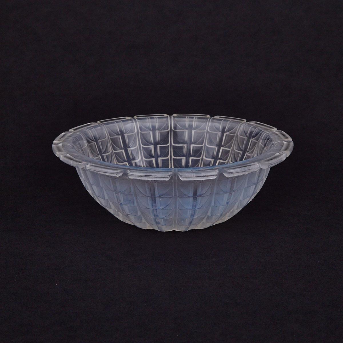 ‘Acacia’, Lalique Opalescent Glass Bowl, 1930s