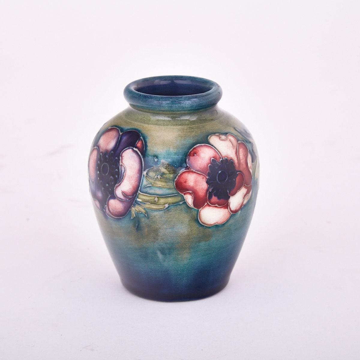 Moorcroft Anemone Small Vase, 1930s