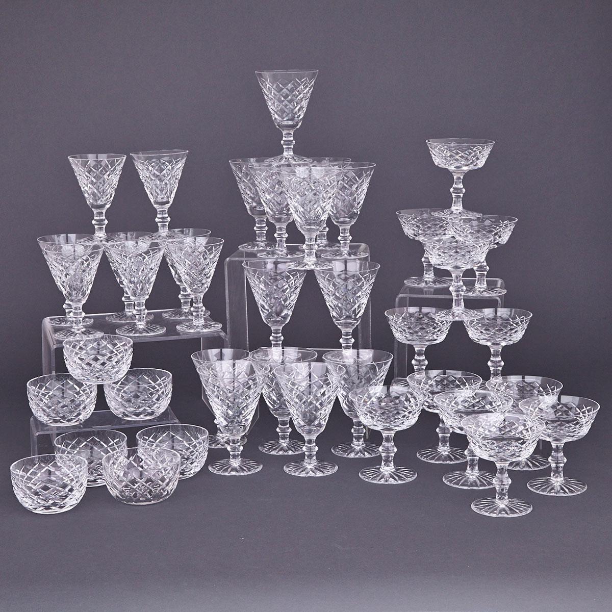 Waterford ‘Adare’ Cut Glass Stemware, 20th century
