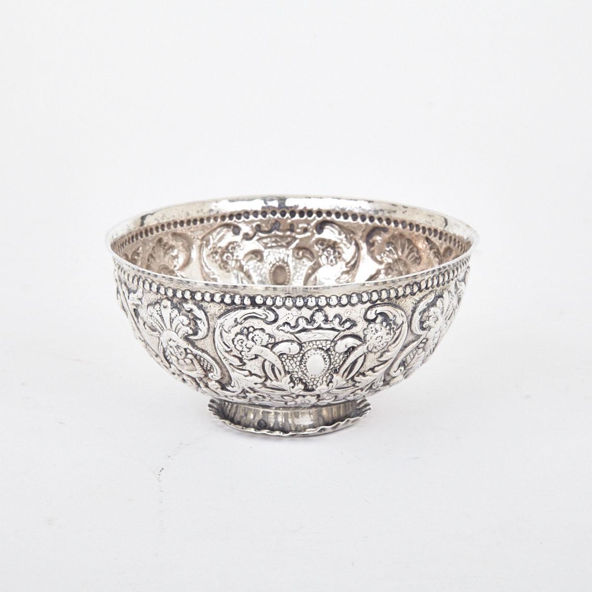 Dutch Silver Circular Bowl, Leeuwarden, 19th century
