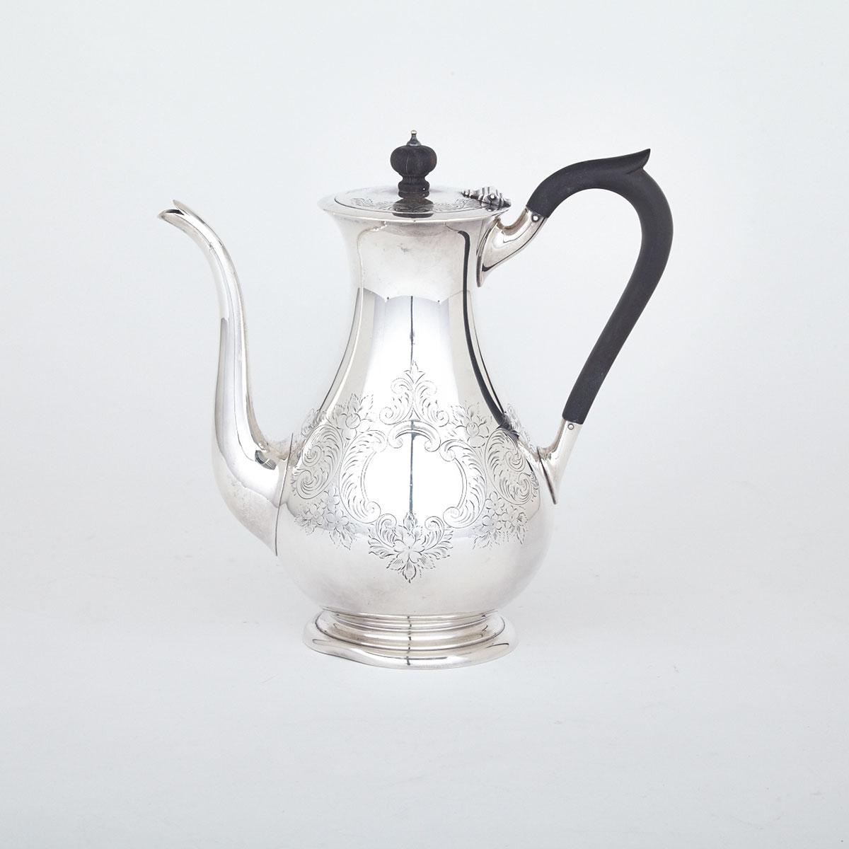 Canadian Silver Coffee Pot, Henry Birks & Sons, Montreal, Que., 20th century