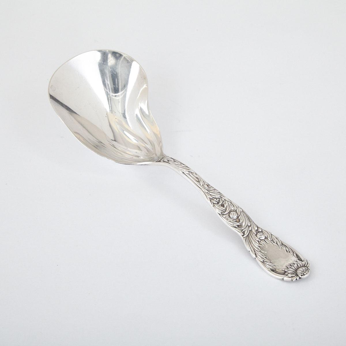 American Silver ‘Chrysanthemum’ Pattern Ice Cream Serving Spoon, Tiffany & Co., New York, N.Y., c.1900
