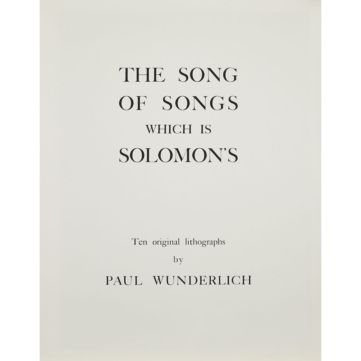 Paul Wunderlich (1927-2010)