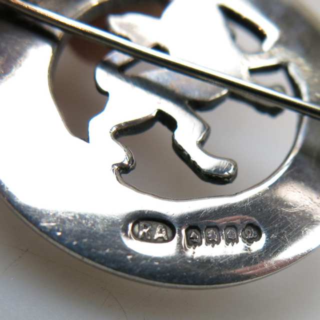 Robert Allison Scottish Silver Circular Pin
