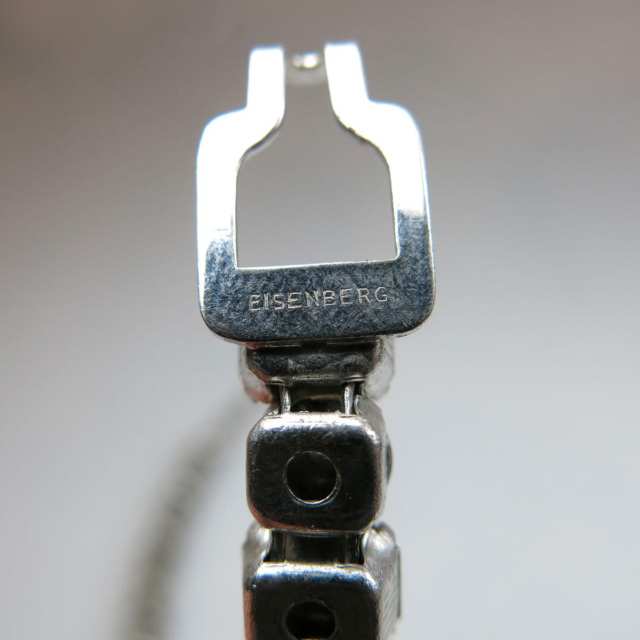 Eisenberg Silver Tone Metal Necklace 