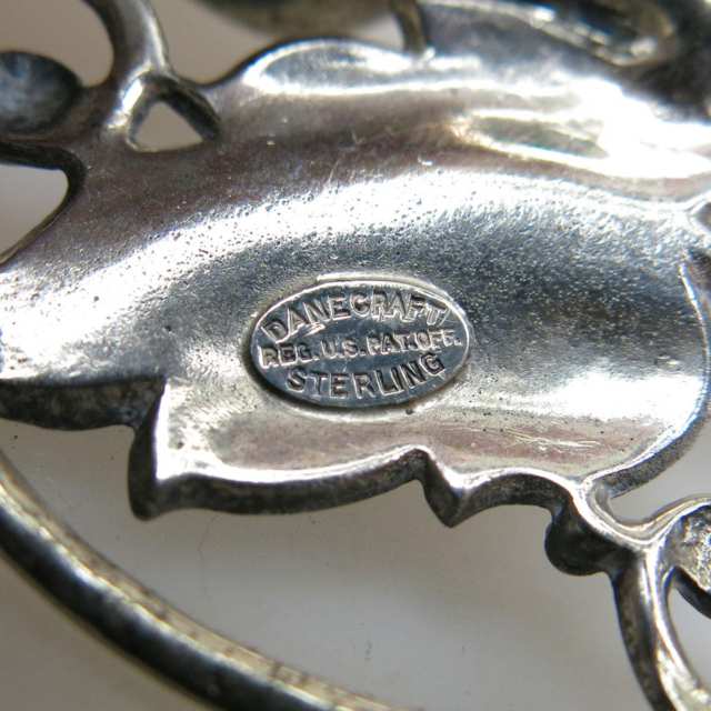 Danecraft Sterling Silver Oval Brooch