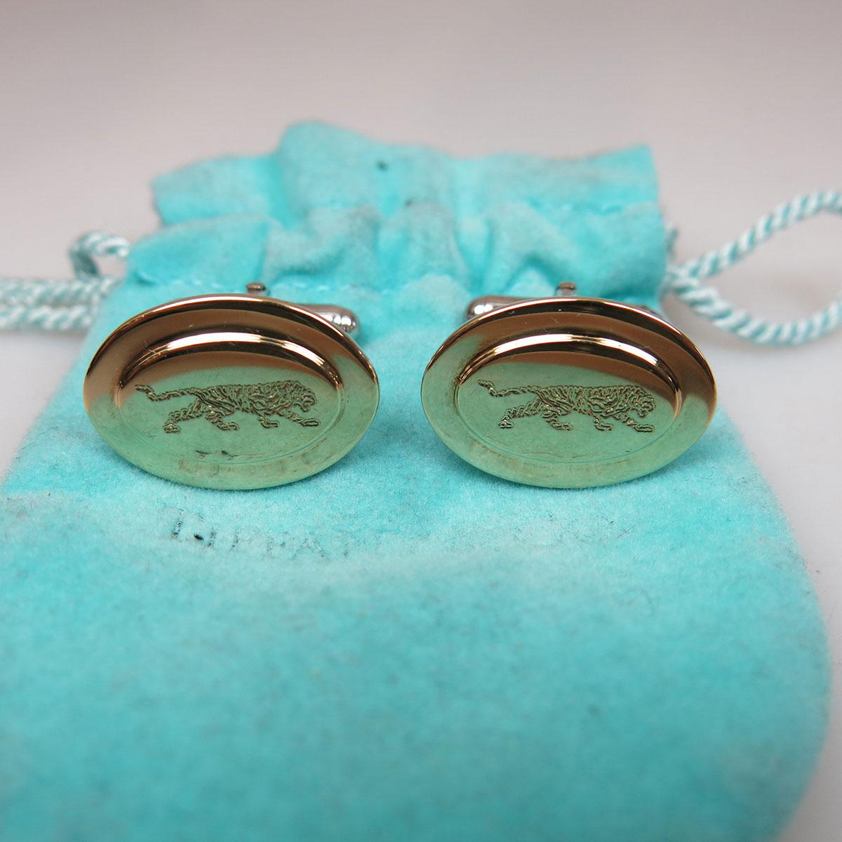 Pair Of Tiffany & Co Sterling Silver Cufflinks  