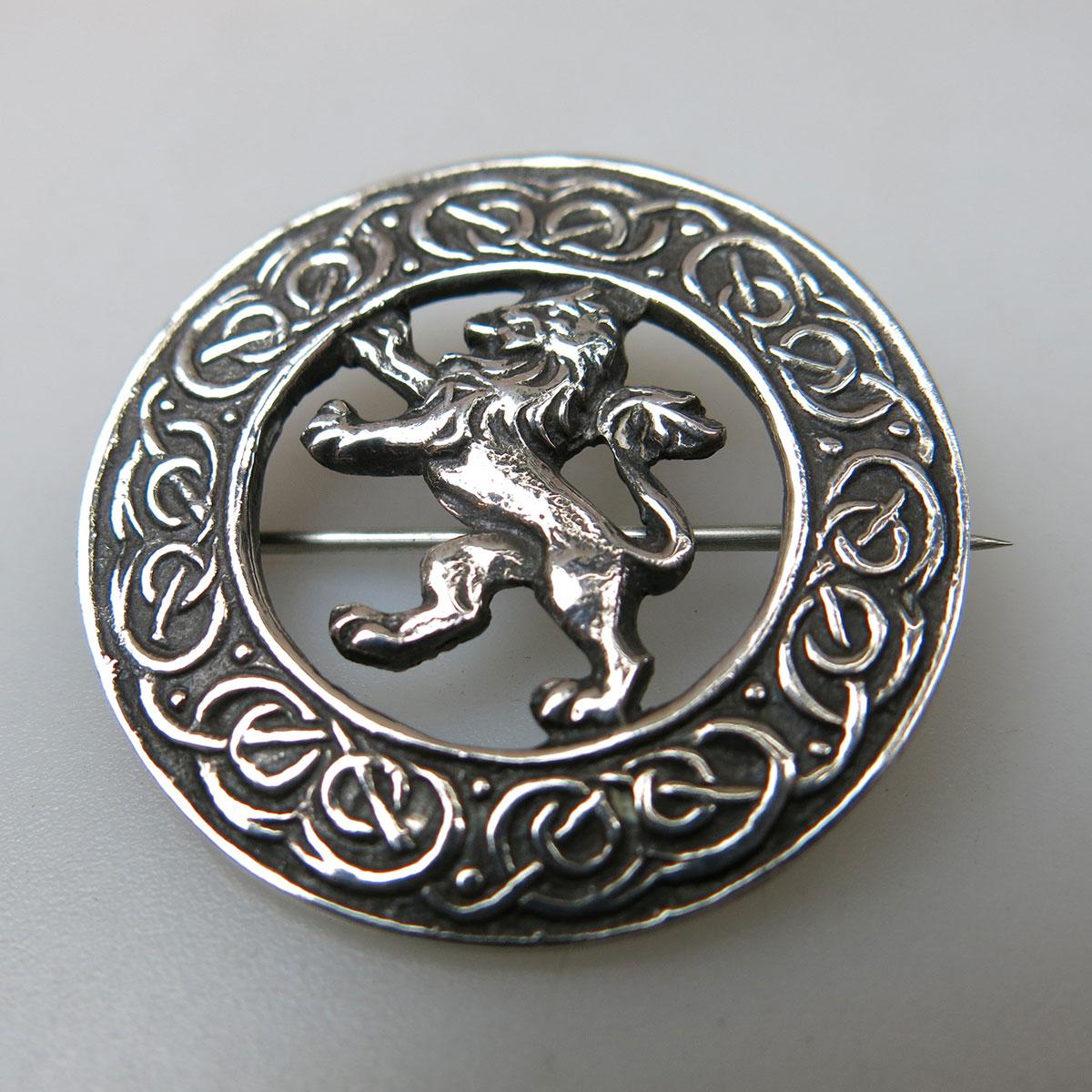 Robert Allison Scottish Silver Circular Pin