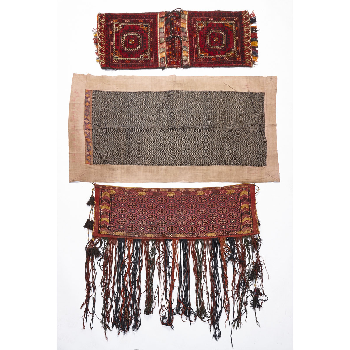 Three Tribal Textiles, early to late 20th century