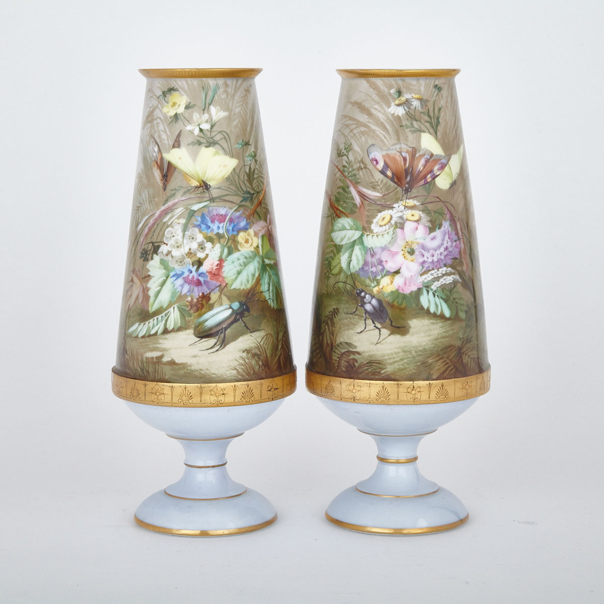 Pair of French Porcelain Vases, c.1870