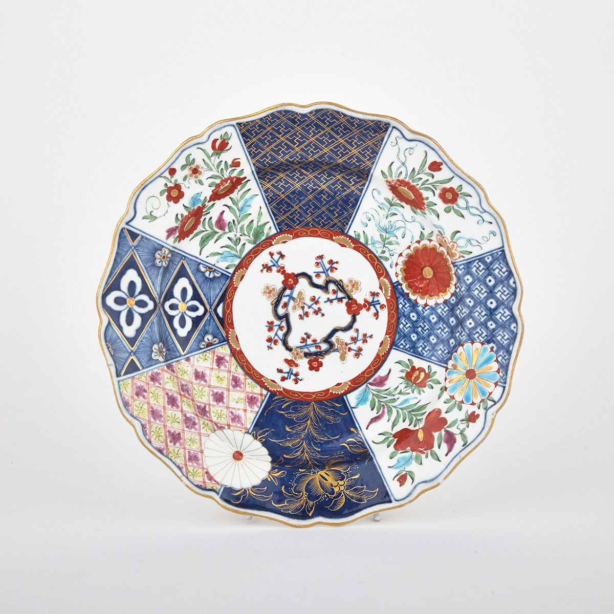 Worcester ‘Old Mosaik’ Japan Plate, c.1770