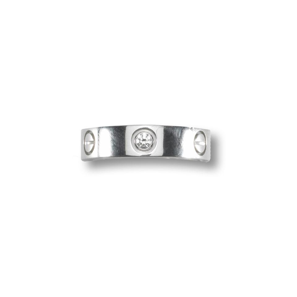 Cartier 18k White Gold Band