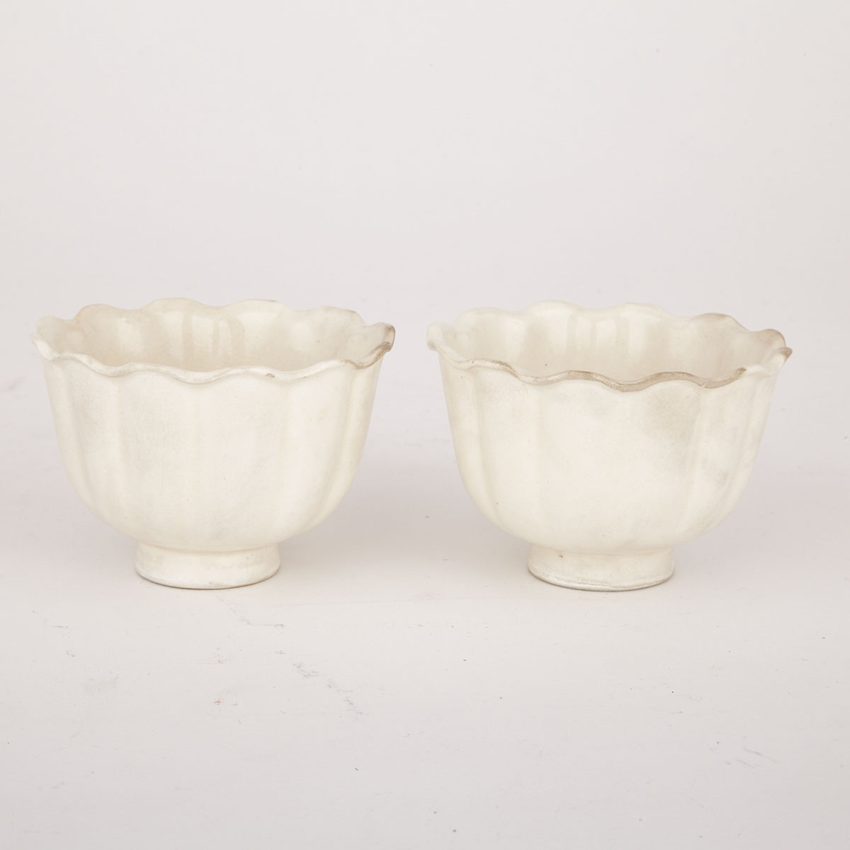 Pair of Ding Style Lotus Bowl
