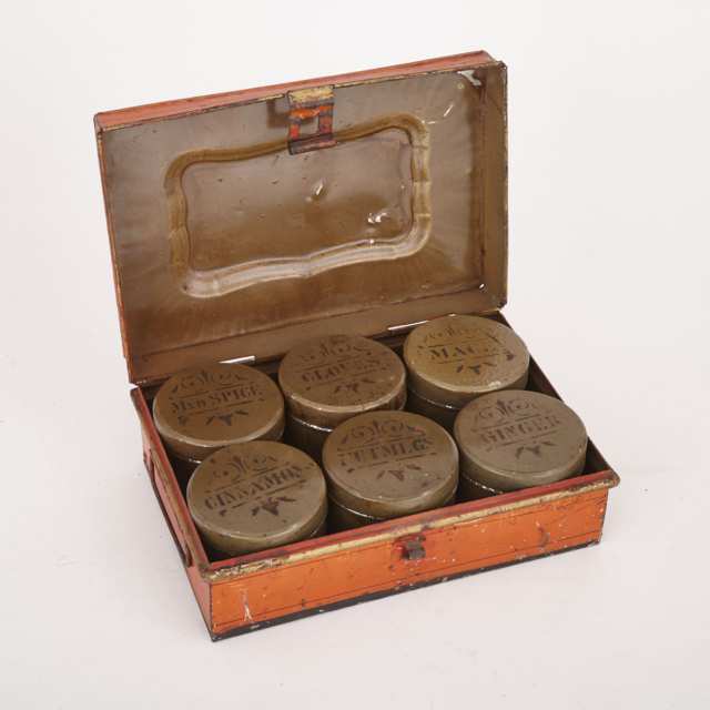 Toleware Spice Box, mid 19th century