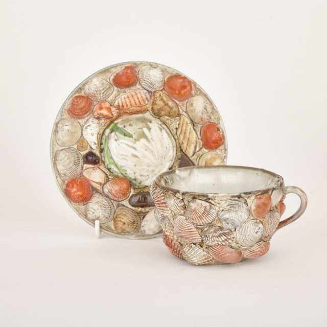 ‘Memory Ware’ Teacup and Saucer, early 20th century