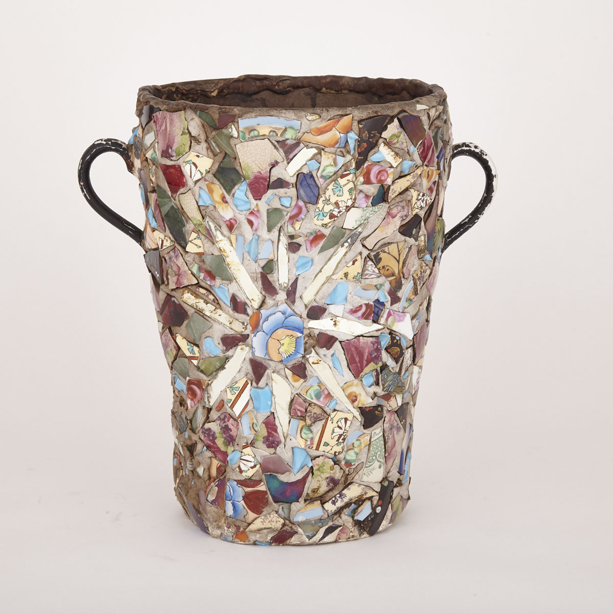 Large ‘Memory Ware’ Double Handled Vase, early 20th century