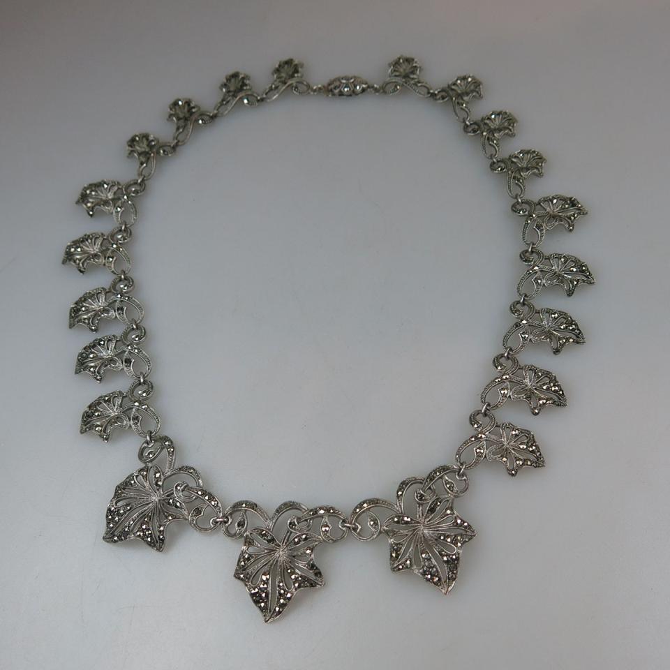 835 Grade Silver Fringe Necklace