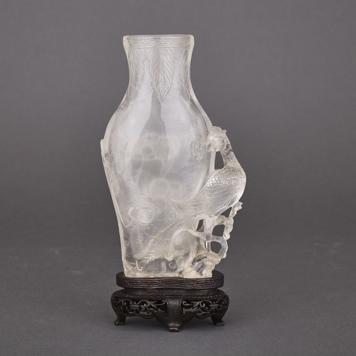 Chinese Rock Crystal Vase, early 20th century