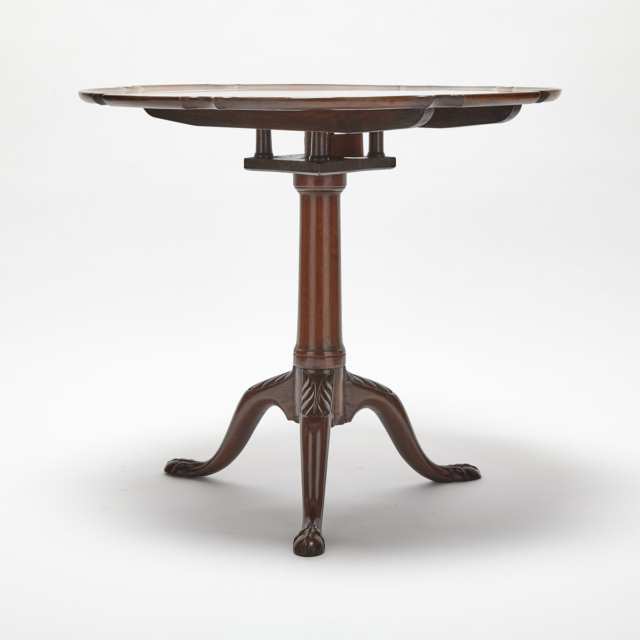 George III Mahogany Birdcage Tilt Top Tea Table, c.1790