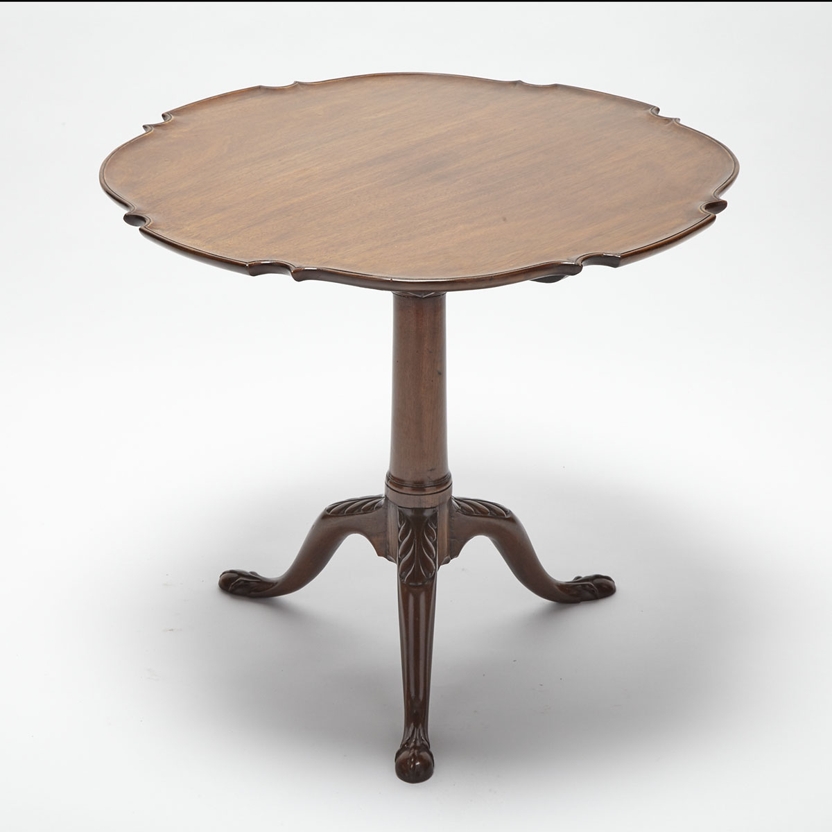 George III Mahogany Birdcage Tilt Top Tea Table, c.1790