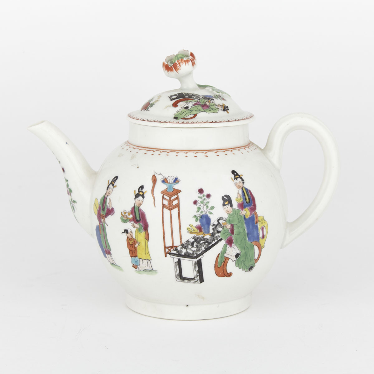 Worcester ‘Chinese Family’ Teapot, c.1770