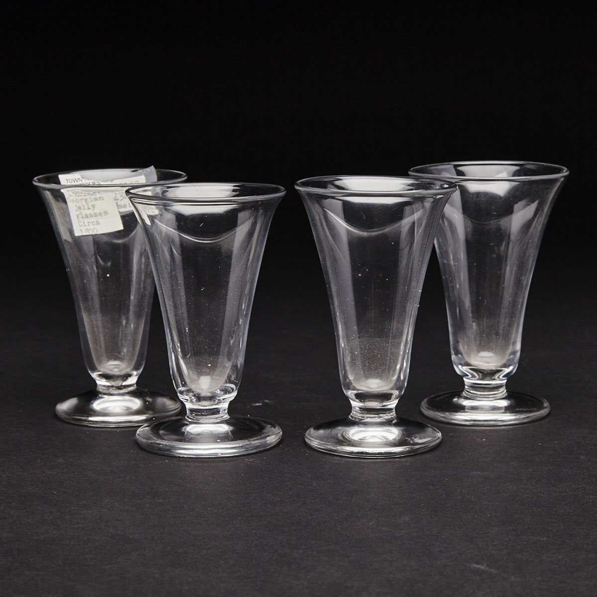 Four English Jelly Glasses, early 19th century