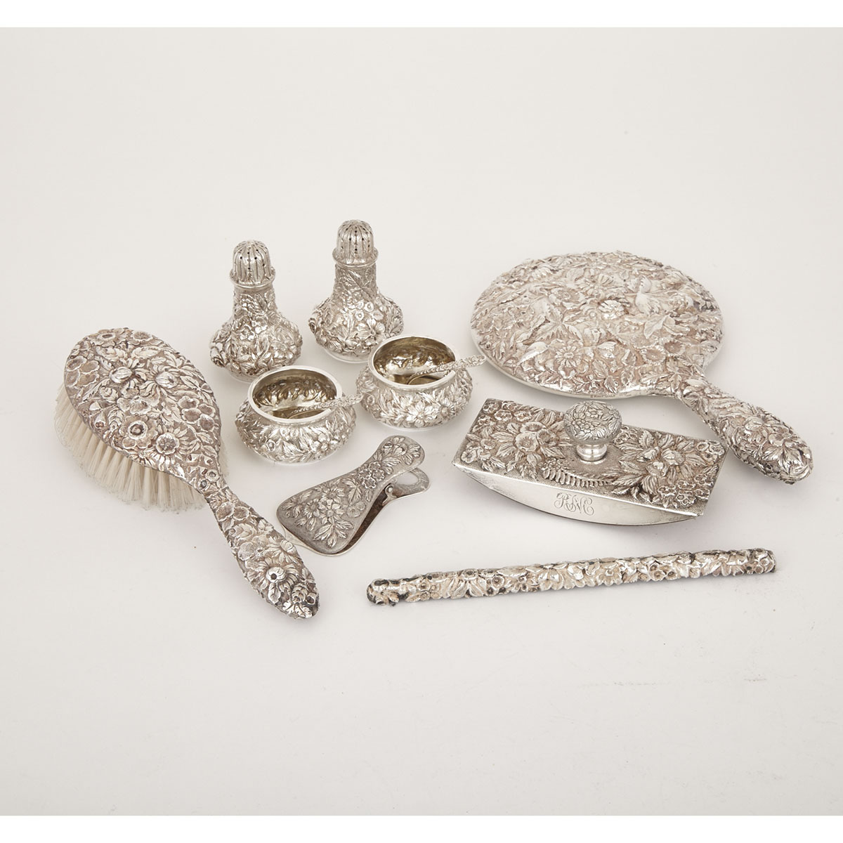 Group of American Silver ‘Repoussé’ Articles, Jenkins & Jenkins, Baltimore, Md., c.1900